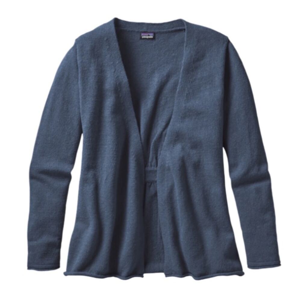 Patagonia Loislee Wrap Open Cardigan Sweater - Charcoal M - Picture 2 of 5